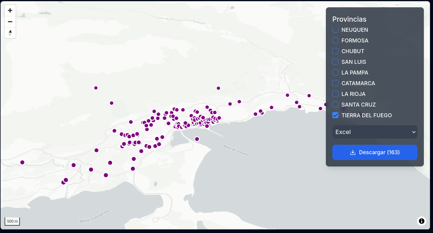 Argentina Map Interface